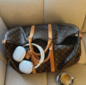 Louis Vuitton Keepall 45 Monogram Duffel Bag Brown Cabin Luggage Vintage Y2K